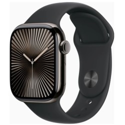 Apple Watch S10 Schiefer Titanium Sport Band Schwarz - M/L GPS + Cellular 46mm MWYE3QF/A 2024