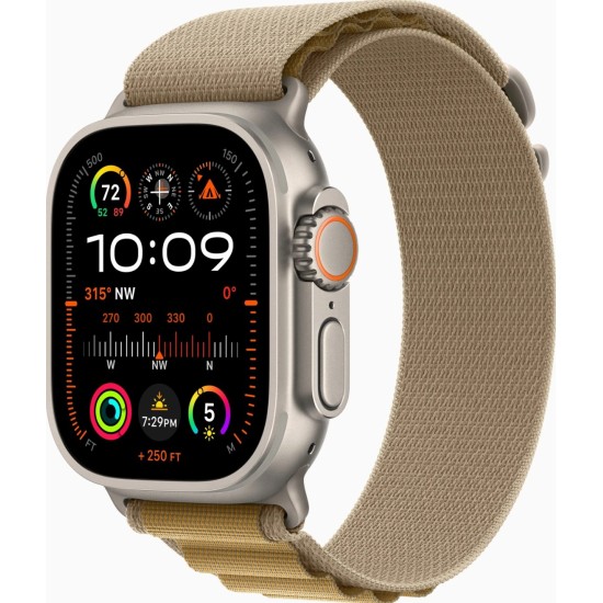 Apple Watch Ultra 2 LTE 49mm Titanium natural Alpine Loop almond S