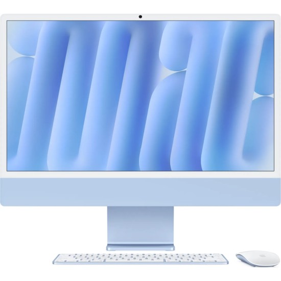 Apple iMac MWV13D/A Blau 61cm(24‘‘) M4 10-Core Chip, 10-Core GPU, 16GB Ram, 256GB SSD