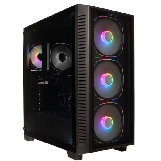 Captiva Highend Gaming PC R88-796 AMD Ryzen 7 9800X3D, 32GB DDR5 RAM, 1TB M.2 SSD, AMD Radeon RX 9070 (16GB GDDR6), Windows 11 Home