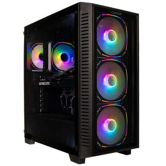 Captiva Highend Gaming PC R94-171 AMD Ryzen 7 7800X3D, 64GB DDR5 RAM, 2TB M.2 SSD, NVIDIA GeForce RTX 5070 Ti (16GB GDDR7), Windows 11 Home
