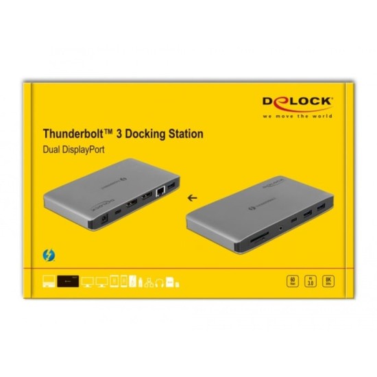 DeLOCK Thunderbolt 3 Dock, Dockingstation