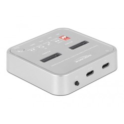DeLOCK USB 3.0 Docking- und Klonstation M.2 NVMe/M.2 SATA/SD, Dockingstation