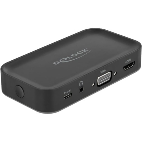 DeLOCK USB-C Docking Station FHD HDMI+VGA, Dockingstation