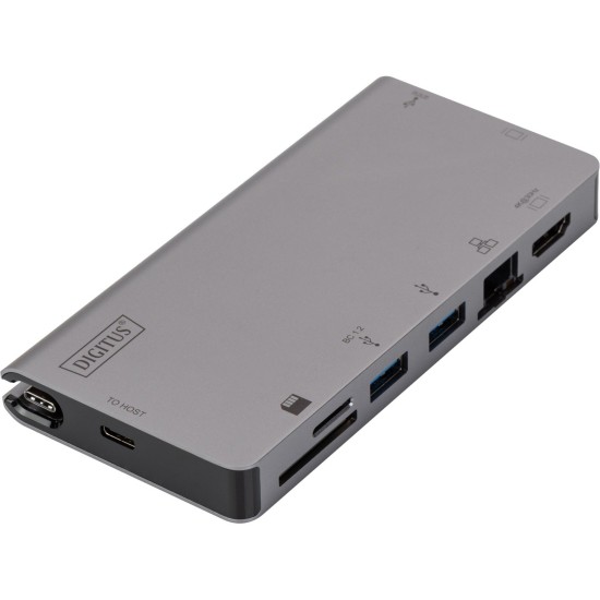 Digitus Type-C Multiport Travel Dock, Dockingstation