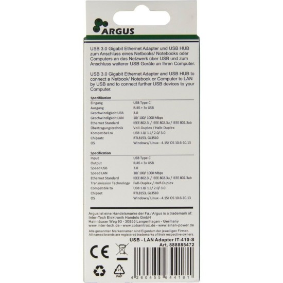 Inter-Tech IT-410-S, Dockingstation