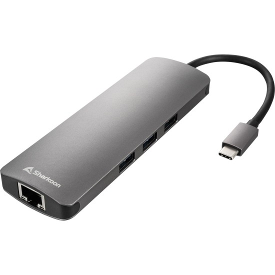 Sharkoon USB 3.0 Type C Combo Adapter, Dockingstation