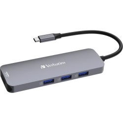 Verbatim USB-C Pro Multiport-Hub CMH-08, 8 Port, Dockingstation