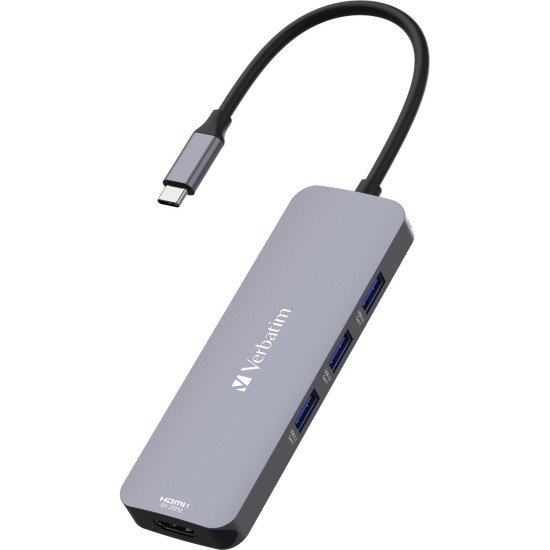 Verbatim USB-C Pro Multiport-Hub CMH-08, 8 Port, Dockingstation