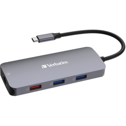 Verbatim USB-C Pro Multiport-Hub CMH-09, 9 Port , Dockingstation