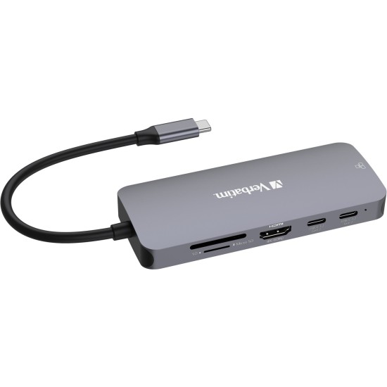 Verbatim USB-C Pro Multiport-Hub CMH-09, 9 Port , Dockingstation