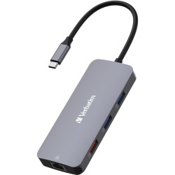 Verbatim USB-C Pro Multiport-Hub CMH-09, 9 Port , Dockingstation