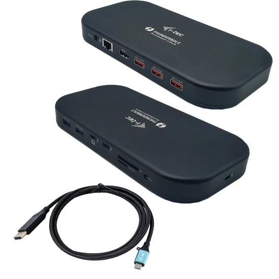 i-tec Thunderbolt 3/USB-C Dual 4K Docking Station Power Delivery 60W, Dockingstation