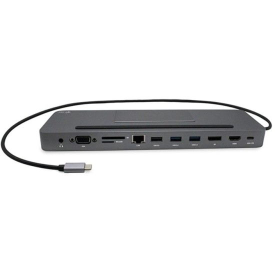 i-tec USB-C Metal Ergonomic 4K 3x Display Docking Station, Dockingstation