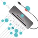 i-tec USB-C Metal Ergonomic 4K 3x Display Docking Station, Dockingstation