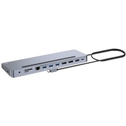 i-tec USB-C Metal Ergonomic Triple 4K Docking Station, Dockingstation