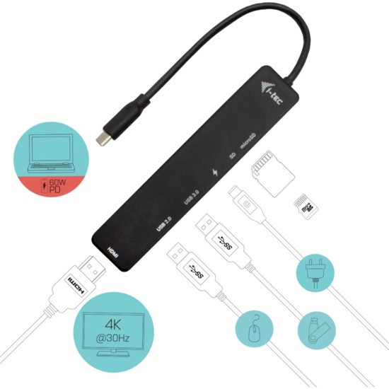 i-tec USB-C Travel Easy 4K Docking Station, Dockingstation