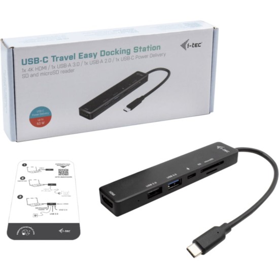 i-tec USB-C Travel Easy 4K Docking Station, Dockingstation