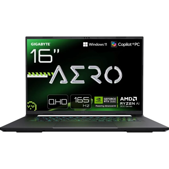 GIGABYTE AERO X16 2WHA3DEC65AP - 16 QHD IPS 165 Hz, AMD Ryzen AI 9 HX 370, 32GB RAM, 2TB SSD, NVIDIA GeForce RTX 5070, Windows 11 Pro GIGABYTE AERO X16 2WHA3DEC65AP - 16 QHD IPS 165 Hz, AMD Ryzen AI 9 HX 370, 32GB RAM, 2TB SSD, NVIDIA GeForce RTX 5070, Windows 11 Pro
