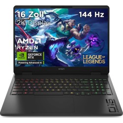 HP OMEN 16-ap0172ng 16" WUXGA IPS 144Hz, Ryzen 9 8940HX, 16GB RAM, 512GB SSD, RTX 5060, FreeDOS