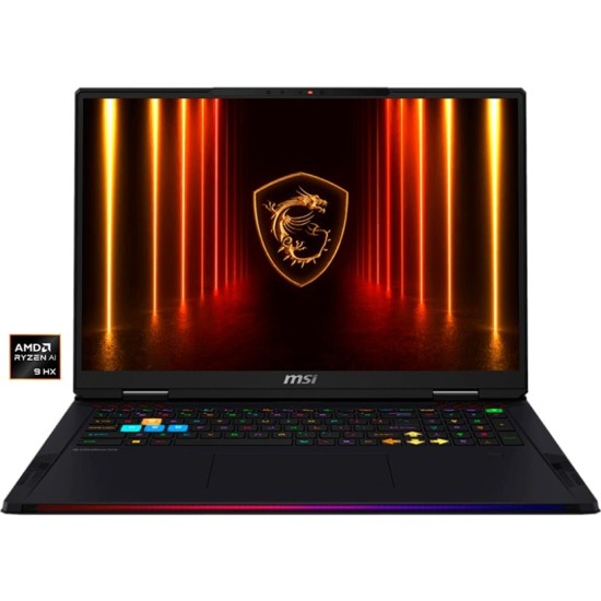 MSI Raider A18 HX A9WIG-080 - 18 UHD+ MiniLED 120Hz Display, AMD Ryzen 9 9955HX3D, 64GB DDR5 RAM, 2TB SSD, NVIDIA GeForce RTX 5080, Windows 11 Home