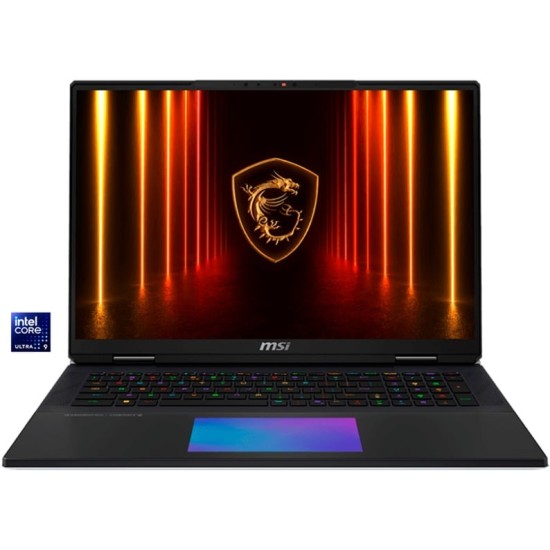 MSI Titan 18 HX AI A2XWIG-073 - 18 UHD+ MiniLED 120Hz Display, Intel Core Ultra 9 285HX, 64GB DDR5 RAM, 6TB SSD, NVIDIA GeForce RTX 5080, Windows 11