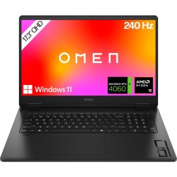 HP OMEN of 17.3" QHD IPS R9-8945HS 32GB/1TB RTX 4060 240Hz Windows 11 17-db0096ng