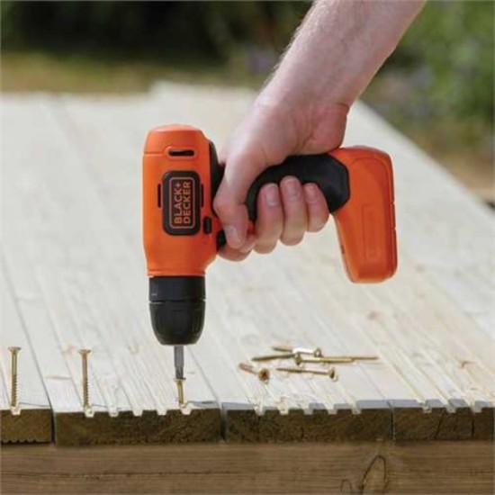 BLACK+DECKER Akku-Bohrschrauber BDCD8, 7,2Volt