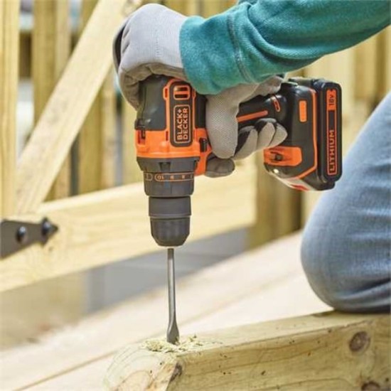 BLACK+DECKER Akku-Bohrschrauber BDCDD186K, 18Volt