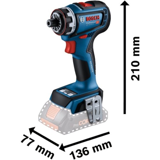 Bosch Akku-Bohrschrauber GSR 18V-90 FC Professional solo, 18Volt