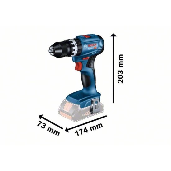 Bosch Akku-Schlagbohrschrauber GSB 18V-45 Professional, 18Volt