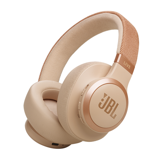 JBL Live 770NC Over Ear Bluetooth Headset - Sand