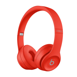 Beats Solo 3 Wireless Bluetooth Headphones (Over Ear) - Citrus Red