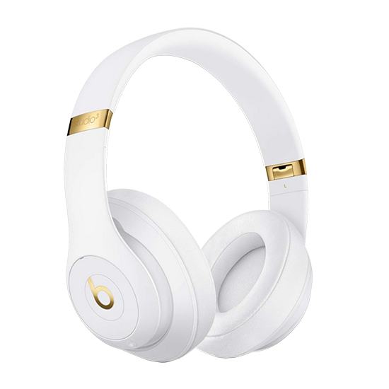 Beats Studio 3 Wireless Bluetooth Headphones (Over Ear) - White Core