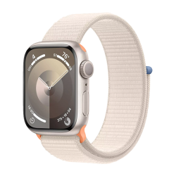 Watch Apple Watch Series 9 LTE 45mm Starlight Aluminium Case with Sport Loop - Starlight