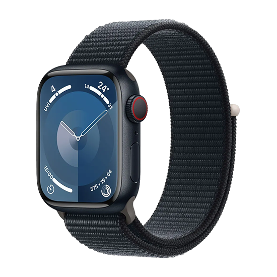 Watch Apple Watch Series 9 LTE 45mm Midnight Aluminium Case with Sport Loop - Midnight