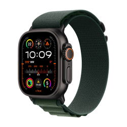 Watch Apple Watch Ultra 2 Black LTE 49mm Titanium Case with Alpine Loop M - Dark Green