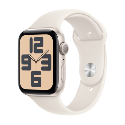 Watch Apple Watch SE (2024) GPS 44mm Starlight Aluminium Case with Sport Band M/L - Starlight