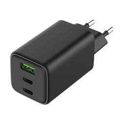 Alkaya 65W USB-C+USB-A Adapter Triple Port - Black