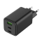 Alkaya 65W USB-C+USB-A Adapter Triple Port - Black