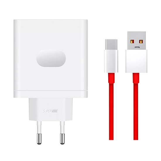 OnePlus 100W USB-A SuperVooc  Adapter+Cable - White