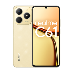 Realme C61 Dual Sim 6GB RAM 128GB - Sparkle Gold