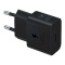 Samsung Schnellladegerät, USB-C, 25W ohne Datenkabel, Schwarz