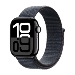 Watch Apple Watch Series 10 GPS 42mm Jet Black Aluminium Case with Sport Loop - Black Watch Apple Watch Series 10 GPS 42mm Jet Black Aluminium Case with Sport Loop - Black