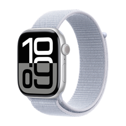 Watch Apple Watch Series 10 GPS 46mm Silver Aluminium Case with Sport Loop - Blue Cloud Watch Apple Watch Series 10 GPS 46mm Silver Aluminium Case with Sport Loop - Blue Cloud