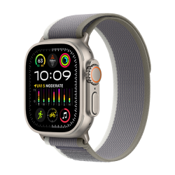 Watch Apple Watch Ultra 2 (2023) LTE 49mm Natural Titanium Case with Trail Loop  M/L - Green/Grey