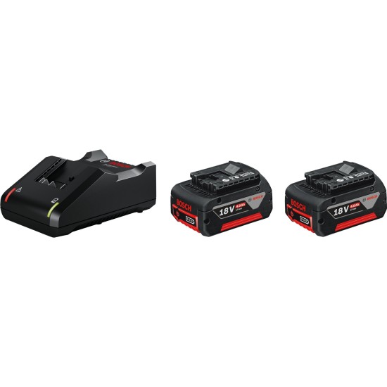Bosch Starter-Set 18V (2x GBA 18V 4.0Ah + GAL 18V-40 Professional), Ladegerät