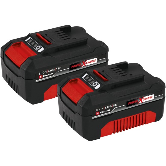 Einhell Akku Power-X-Change Twinpack 18V 4,0 Ah CB 1