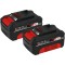 Einhell Akku Power-X-Change Twinpack 18V 4,0 Ah CB 1