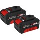 Einhell Akku Power-X-Change Twinpack 18V 4,0 Ah CB 1